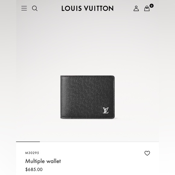 Authentic LOUIS VUITTON MULTIPLE WALLET M30295 TAIGA - Picture 12 of 12